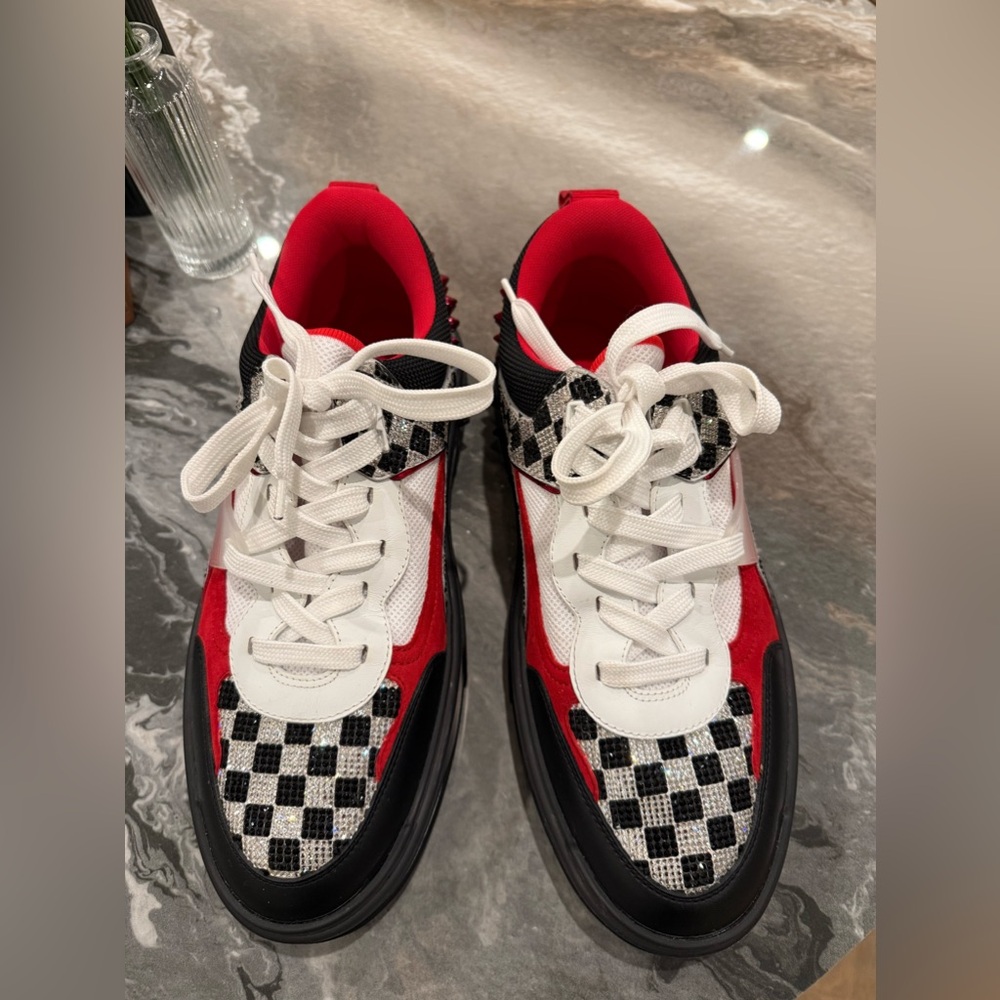 Christian Louboutin Astroloubi Strass Suede Glittered LIMITED EDITION Size 44.5